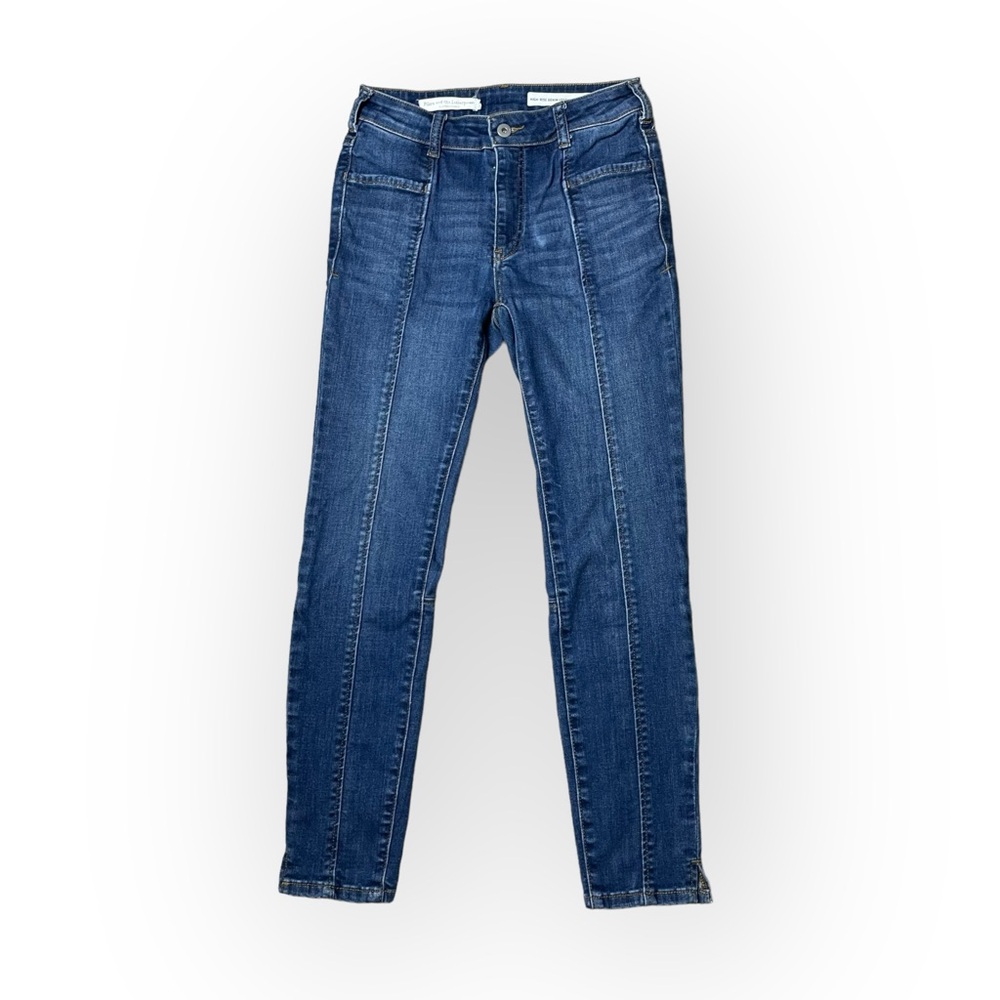Pilcro and the Letterpress Jeans Womens 27 High Rise Denim Legging Blue Denim